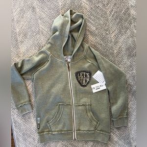 Boys zip up hoodie, Vintage Havana, NWT size 7